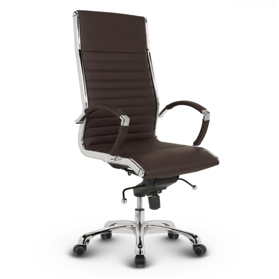 Montreal Design Chefsessel Leder Braun