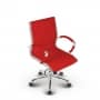 Montreal Design Bürostuhl Leder Rot