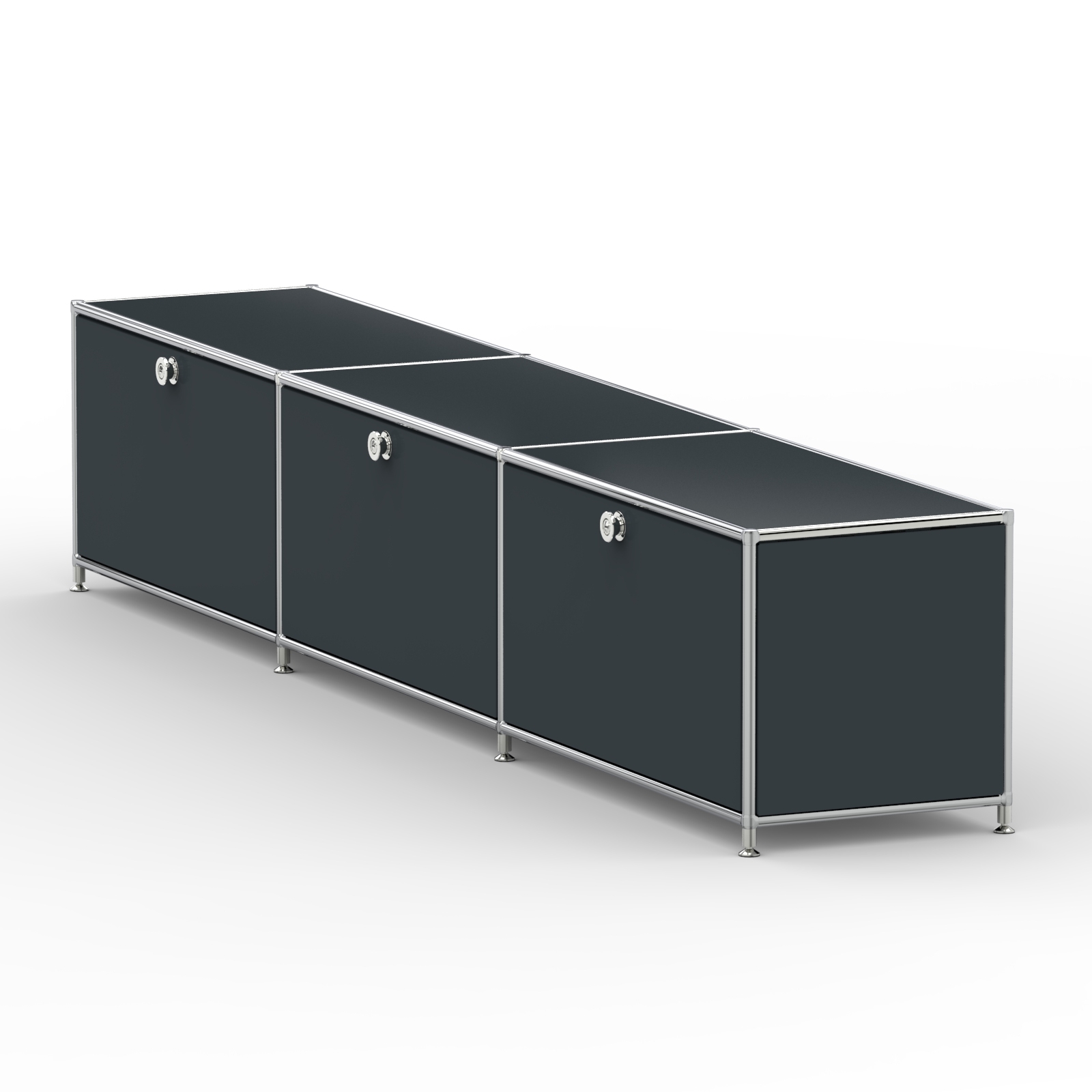 B  roschrank Metall Sideboard Regal system Schrank B  roschrank Schublade Metall Chrom