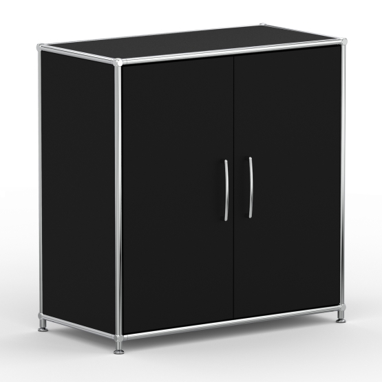 Aktenschrank - Doppeltür (ASF) - Holz - Dekor Schwarz