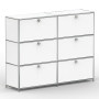 Highboard 03102 - 6 x Schublade Metall signalweiss