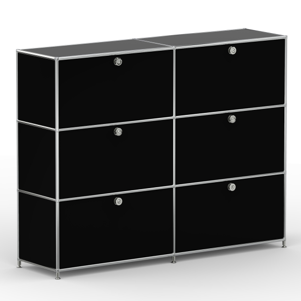 Highboard 03102 - 6 x Schublade Metall graphitschwarz