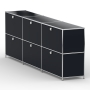 Sideboard 02003 - 6 x Klappe Metall graphitschwarz