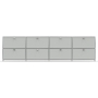 Sideboard 02104 - 8 x Schublade Metall lichtgrau