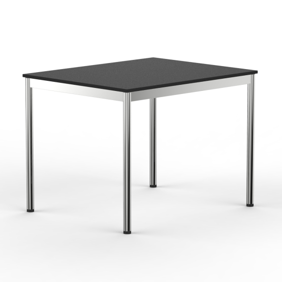 Schreibtisch Konferenztisch 100 x 80cm schwarz
