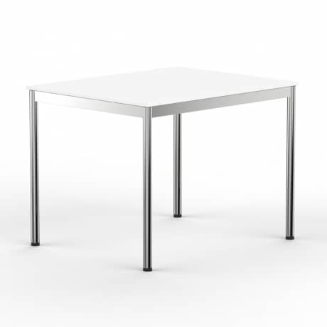 Schreibtisch Konferenztisch 100 x 80cm weiss