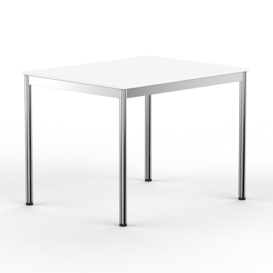 Schreibtisch \ Konferenztisch 100 x 80cm Dekor Weiss
