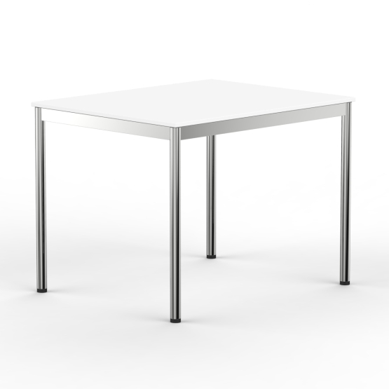 Schreibtisch Konferenztisch 100 x 75cm weiss