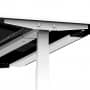 Elektrischer Schreibtisch VES1 - 150 x 100cm Gestell Weiss Dekor Weiss