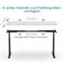 Elektrischer Schreibtisch VES1 - 200 x 90cm Gestell Schwarz Dekor Lichtgrau