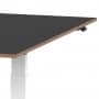 Elektrischer Schreibtisch VES1 - 200 x 90cm Gestell Weiss Dekor Schwarz