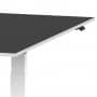 Elektrischer Schreibtisch VES1 - 200 x 90cm Gestell Weiss Dekor Schwarz