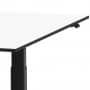 Elektrischer Schreibtisch VES1 - 200 x 80cm Gestell Schwarz Dekor Weiss