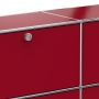 Sideboard 02003 - 6 x Klappe Metall rubinrot