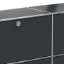 Sideboard 02002 - 4 x Klappe Metall anthrazitgrau