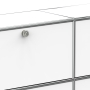 Sideboard 02102 - 4 x Schublade Metall signalweiss