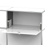 Sideboard 02001 - 2 x Klappe Metall signalweiss