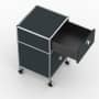 Rollcontainer - Design 40cm - 1xES 1xDS (AWR) - Metall - Anthrazitgrau (RAL 7016)