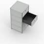 Standcontainer - Design 40cm - 4xES (ASF) - Metall - Lichtgrau (RAL 7035)