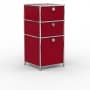 Standcontainer - Design 40cm - 2xES 1xES2 (ASF) - Metall - Rubinrot (RAL 3003)