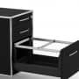 Standcontainer - Design 80cm - Hängeregistratur (ASF) - Holz - Dekor Schwarz