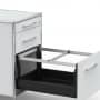 Standcontainer - Design 60cm - Hängeregistratur (ASF) - Holz - Dekor Lichtgrau