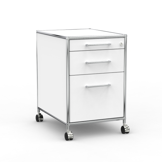 Rollcontainer Design 60cm - Hängeregistratur (AWR) - Holz - Dekor Weiss