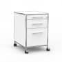 Rollcontainer - Design 60cm - Hängeregistratur (AHR) - Holz - Dekor Weiss