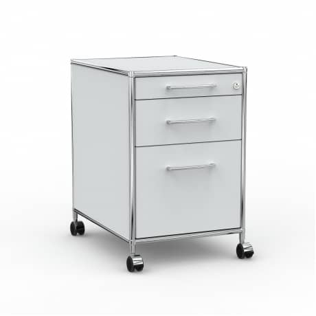 Rollcontainer Design 60cm - Hängeregistratur (AHR) - Holz - Dekor Lichtgrau