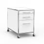 Rollcontainer - Design 80cm - Hängeregistratur (AWR) - Holz - Dekor Weiss