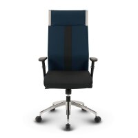 Black-Line Profi Chefsessel Stoff Dunkelblau SH 42-54cm Lieferung zerlegt