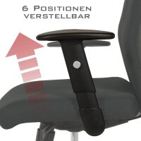 Black-Line Profi Chefsessel Stoff Dunkelblau SH 42-54cm Lieferung zerlegt