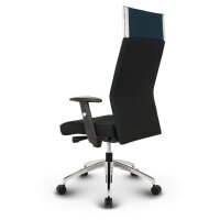 Black-Line Profi Chefsessel Stoff Dunkelblau SH 48-60cm Lieferung zerlegt