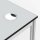 Schreibtisch Konferenztisch VST1 - 75 x 75 cm 19mm Lichtgrau ABS Weiss Hinten Mitte