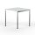 Schreibtisch Konferenztisch VST1 - 75 x 75 cm 19mm Lichtgrau ABS Weiss Hinten Mitte + Rechts