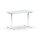 Elektrischer Schreibtisch VES1 - 120 x 80 cm 16mm Tischplatte Lichtgrau ABS Weiss Gestell Weiss Ohne Kabeldurchlass Ohne Kabelkanal