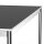 Schreibtisch Konferenztisch VST1 - 80 x 80 cm 19mm Schwarz ABS Schwarz Hinten Links