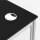 Schreibtisch Konferenztisch VST1 - 80 x 80 cm 19mm Schwarz ABS Schwarz Hinten Links