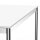 Schreibtisch Konferenztisch VST1 - 90 x 90 cm 16mm Weiss ABS Schwarz Hinten Mitte
