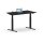 Elektrischer Schreibtisch VES1 - 140 x 90 cm 16mm Tischplatte Schwarz ABS Schwarz Gestell Schwarz Ohne Kabeldurchlass Ohne Kabelkanal