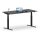 Elektrischer Schreibtisch VES1 - 150 x 100 cm 16mm Tischplatte Schwarz ABS Schwarz Gestell Schwarz Ohne Kabeldurchlass Ohne Kabelkanal