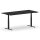 Elektrischer Schreibtisch VES1 - 180 x 90 cm 16mm Tischplatte Schwarz ABS Schwarz Gestell Schwarz Ohne Kabeldurchlass Ohne Kabelkanal