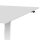 Elektrischer Schreibtisch VES1 - 200 x 90 cm 19mm Tischplatte Weiss ABS Weiss Gestell Weiss Ohne Kabeldurchlass Ohne Kabelkanal