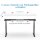 Elektrischer Schreibtisch VES1 - 200 x 90 cm 19mm Tischplatte Weiss ABS Weiss Gestell Weiss Ohne Kabeldurchlass Ohne Kabelkanal
