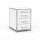 Standcontainer 05601 - 60cm - 4 Schubladen Holz Weiss Schloss 018