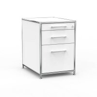 Standcontainer 05602 - 60cm - Hängeregistratur Holz Weiss Schloss 099