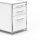 Standcontainer 05602 - 60cm - Hängeregistratur Holz Weiss Schloss 099