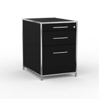 Standcontainer 05602 - 60cm - Hängeregistratur Holz Schwarz Schloss 051