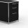Standcontainer 05602 - 60cm - Hängeregistratur Holz Schwarz Schloss 051
