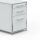 Standcontainer 05602 - 60cm - Hängeregistratur Holz Lichtgrau Schloss 048
